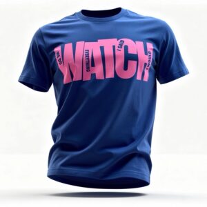 Royal Blue with Hot Pink WATCH ME T-SHIRT