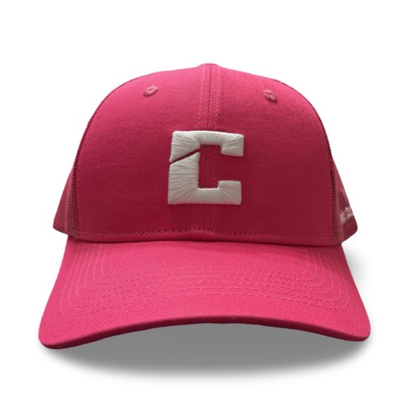 Flamingo Trucker Cap/Swan Stitch - Image 2