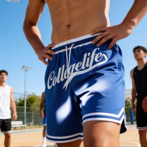 Mesh Basketball Shorts Blue
