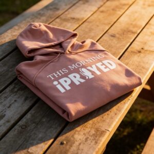 THIS MORNING iPRAYED (Mauve/Swan Print) Unisex