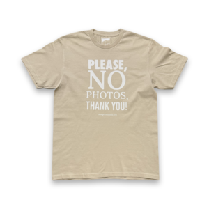 PLEASE, NO PHOTOS, THANK YOU! Coffee With Cream/White Print (Unisex)