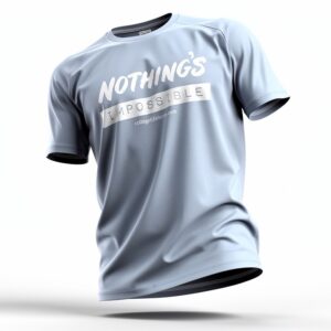 (Unisex) NOTHING’S IMPOSSIBLE
Glacier blue /white print