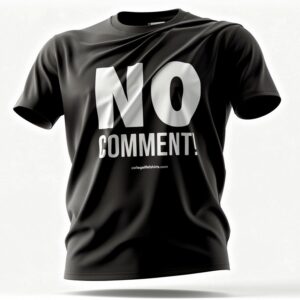 NO COMMENT! Black/white ink