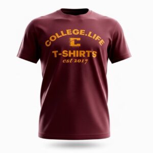 Official Varsity Print Style T-Shirt
(Cranberry / pumpkin Print)