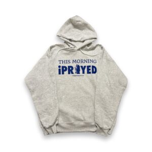 This Morning iPRAYED Wolf Gray/Blue Print Hoodie (unisex)