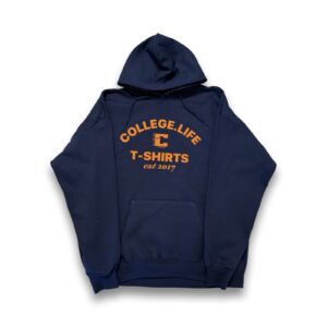 Official Varsity Print Style Hoodie (Unisex) Navy/Florida Orange Print