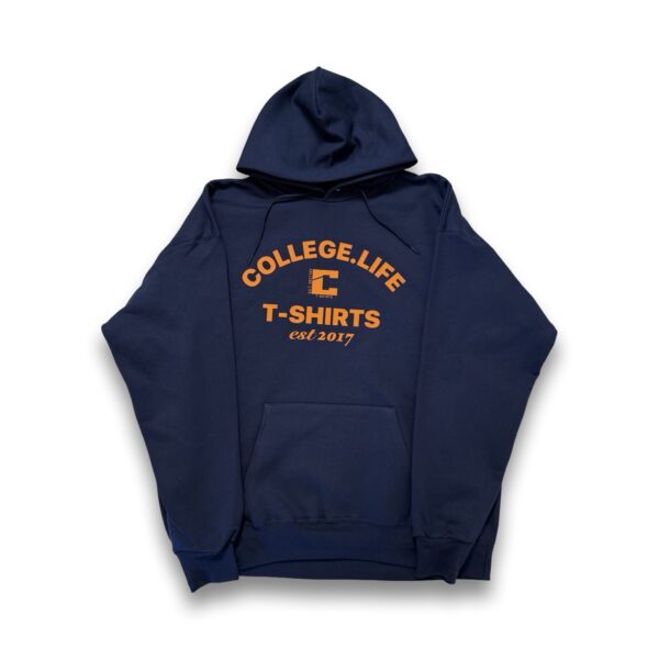 Official Varsity Print Style Hoodie (Unisex) Navy/Florida Orange Print