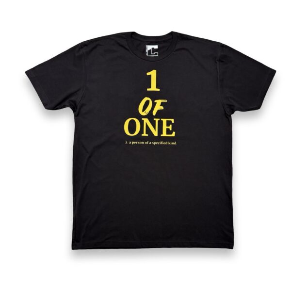 1 OF ONE (unisex)  Crow/Mustard Print