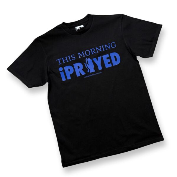 THIS MORNING iPRAYED (Crow/Blueberry Print) Unisex - Image 2