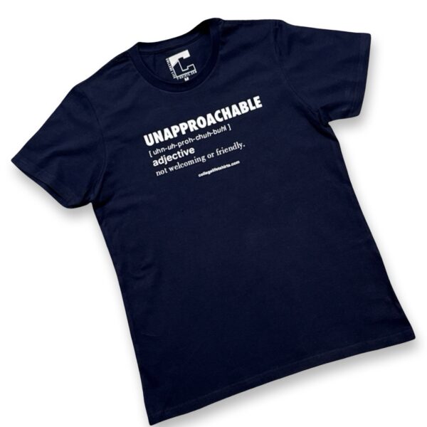 UNAPPROACHABLE (Female) Blueberry/White Print - Image 2