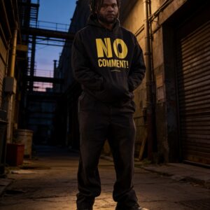 NO COMMENT! Hoodie Paradise Crow/Swan Print (Unisex)