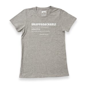 UNAPPROACHABLE (Female) Wolf GRAY/SWAN PRINT