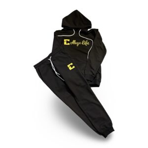 CURSIVE LOGO SWEAT SUIT (unisex) Paradise Crow/ Mustard Print