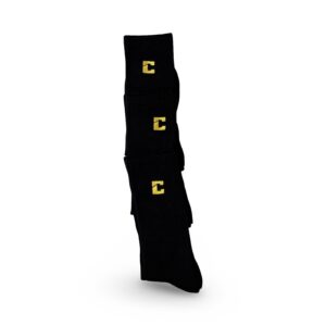 (3 PACK SOCKS) PARADISE CROW/GOLD DUST STITCH