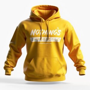 NOTHING’S IMPOSSIBLE (BULLDOG  GOLD/SWAN PRINT)