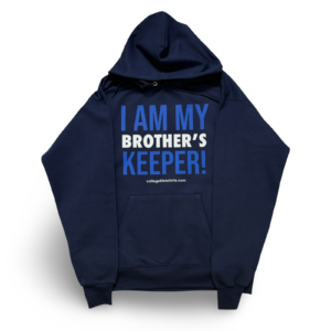 I AM MY BROTHER’S KEEPER! (BLUE BERRY/CORN FLOWER PRINT) UNISEX