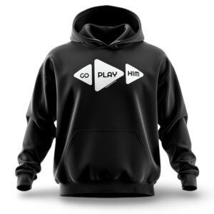 GO PLAY HIM (Male Hoodie) Paradise Crow/Swan Print