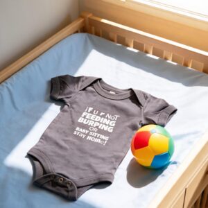 if U r Not (Onesie) Kiddy Clay Gray