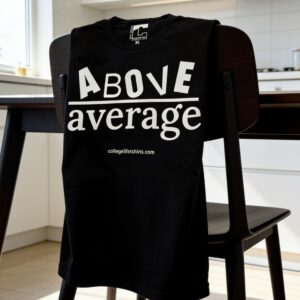 ABOVE AVERAGE (unisex) Crow/Swan Print