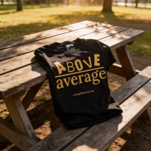 ABOVE AVERAGE (Unisex) Crow/Spicy Mustard